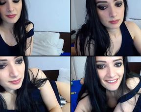 Elyblack alone in her bed in cam recording 2017-04-20 150130