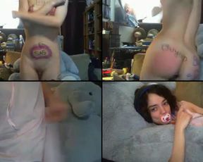 Cuddlychaos shot of her cummin with that phat clit throbbin in cam recording 2017-04-18 082542