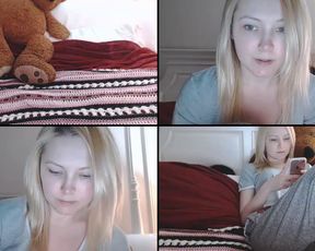 Blondeparis rub her pussy through her panties, than i stuff her panties into her pussy and finger herself, til they get all wet in cam recording 2017-05-04 092427
