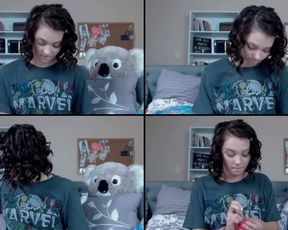 Rileyraine420 fuckkin both hole right and creamin all over her fat toy in cam recording 2017-04-16 051118