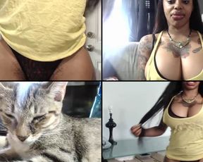 Creamyexotica glass rod and vibe on clit in cam recording 2017-06-23 225343