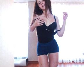Mara_Justine Strips Naked BJ & Live Recording
