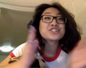 Chubby Asian with Dildo
