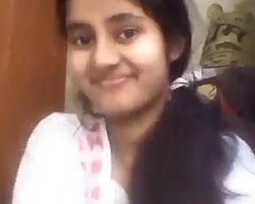 Indian girl showing perfect natural boobs to boyfriend