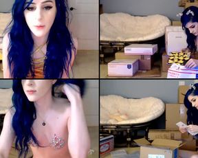 Kati3kat playing with big tits & fingering wet pussy in free cam recording 2017-07-01_032234