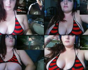 AllieBay fucking herself with a big toy and squirting in doggystyle in free cam recording 2017-07-25_094015