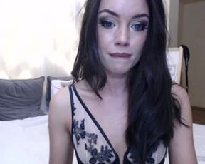 melanie dildoing herself in stockings