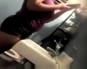 Beautiful Chubby In The Restroom