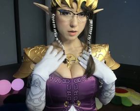 StellarLoving - Zelda Strip Dildo BJ Fingering Cum