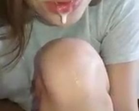 Beautiful girl tongue 2