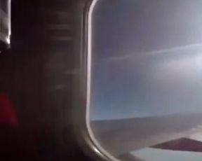 Plane Bathroom Masturbation