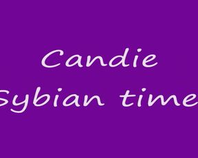 Candiecane sybian ride with Jaylin on the controls