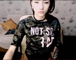 Alice deepthroat & masturbates large dildo elisjankins