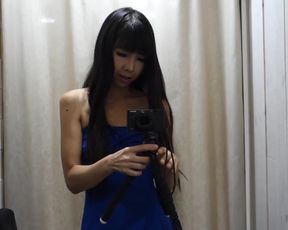 Littlesubgirl Sexy Squirter Soaks Changing Room Mirror