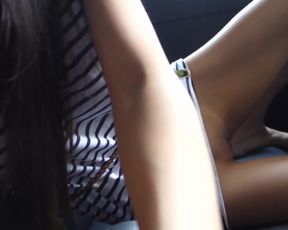Littlesubgirl Squirting to Orgasms in Backseat of Uber