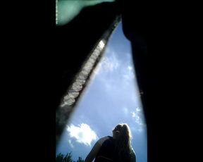 blonde school girl with thong (after school)