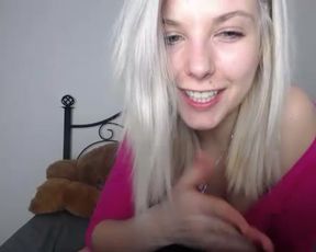 gorgeous blond kitten huge cock facial