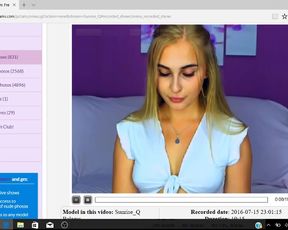 Hot blonde girl likes to tease