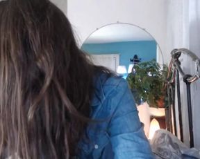 Audrey_ doggy dildo cumshow