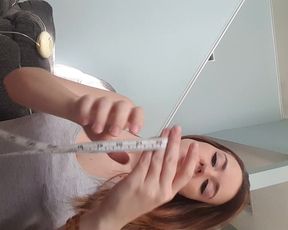 Shesleah Measuring My Breasts in private premium video