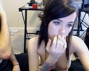 Daydreamcutie bf blowjob and cumshot on face in cam recording 2016 July 21 135124