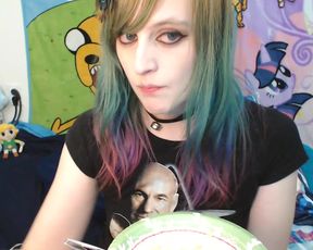 BabyZelda EAT CEREAL With Me Virtually OM NOM NOM in private premium video