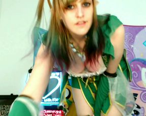 BabyZelda Creamy Elf Fuck Machine MAX POWER 2 Cums in private premium video