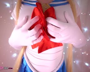 ELLIE IDOL SAILOR MOON CHAMPION OF JUSTICE  BJ in private premium video