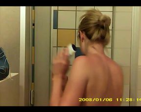 private Shower drying MILF