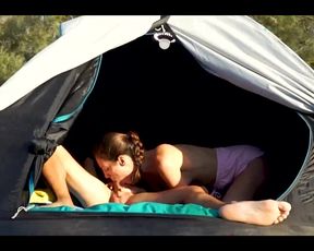 ma douce Pomme BJ  facial camping  part.1