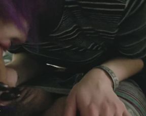 Two Cute Playful Emo Looking Bff Girls Having Good Time Sucking On Two Cocks With Lots Of Verbal And Laughter private premium video