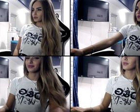 BlondIcequeen cock hardening solo in free cam recording 2018-09-13_070547