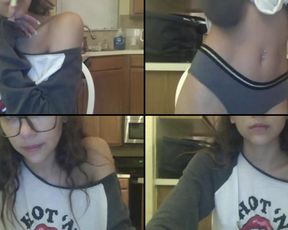 Babykittenxxx two pink dildos deep in her ass at once in free cam recording 2018-09-12_072409