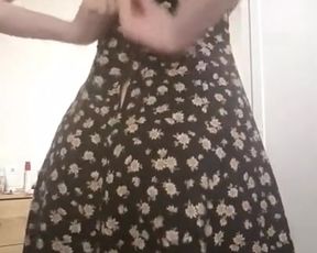 Amateur Girl Summer Dress Strip