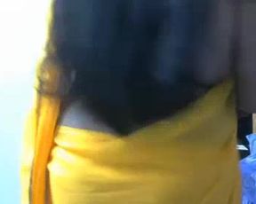 priya aunty saree strip and teasing