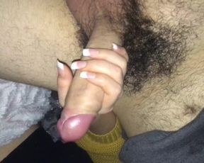 Big Cock Lucky Fan Stroking Cock 8 Inch