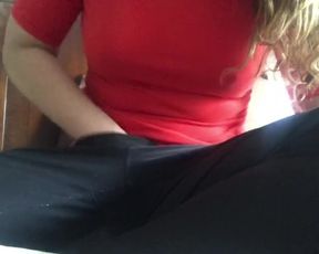 Braless with my Hand down my Pants