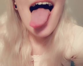 Showing off Long Tounge