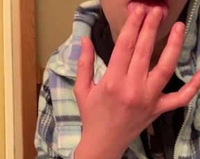 Moaning and Pissing as I Piss on my Hand and Taste it
