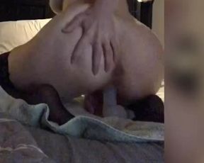 Riding Dildo from the back