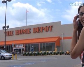 Risky B-Day Public Ohmibod Masturbation & Facial