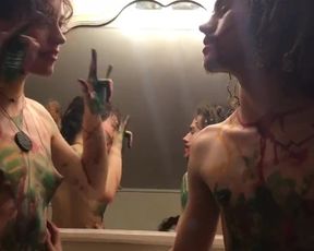 Colorful Sensual Makeout Sesh