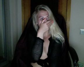 sweet little blondy hot puffy nip titty tease