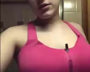 Sexy babe strips
