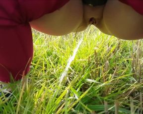 Pissing in a Field