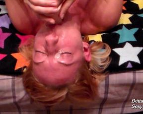 Dildo Deep Throat Action Sees Hot Blonde Sloppy and Making Quacking Noises