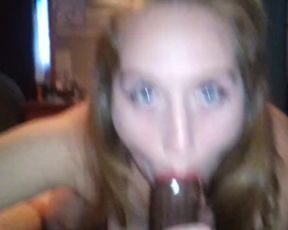 Young Broke MILF Sucks BBC Stranger and Removes Condom