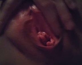 Masturbating after Daddy Creampied me