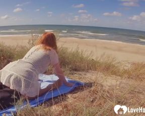 ride his dick on the beach