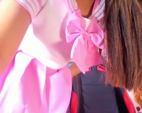 little_bubblegum upskirt pussy tease 1572361177